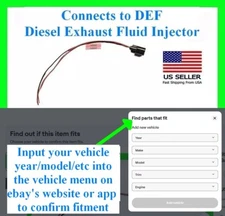 fits Ram Chevy Ford DEF Diesel Exhaust Fluid Injector Connector Plug Wiring Wire