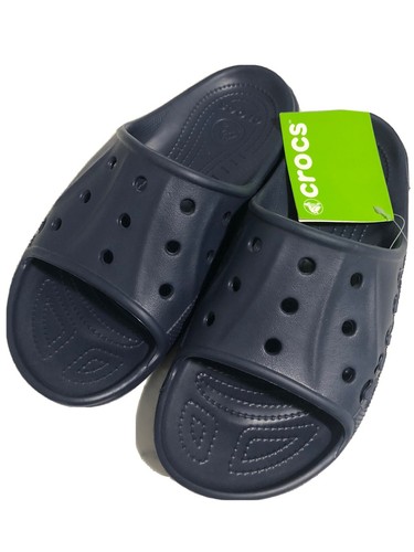 Crocs Baya Slide Sandals Dark Navy Blue 