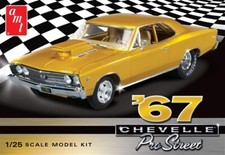 AMT 1967 CHEVY CHEVELLE PRO STREET 1:25 SCALE MODEL KIT #876