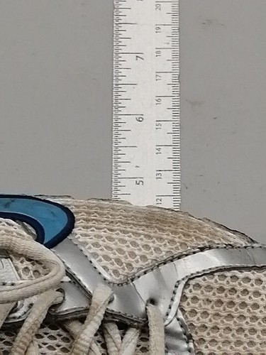 Nike Damen Sneaker Air Alaris + 3 silber blau Schnürschuh Laufschuh gepolstert 9 - Bild 7 von 11