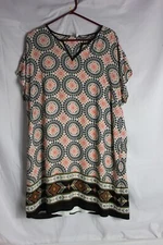 NWT sleeveless dress women's Black Rainn Size XL multi-color RETAIL 58.00