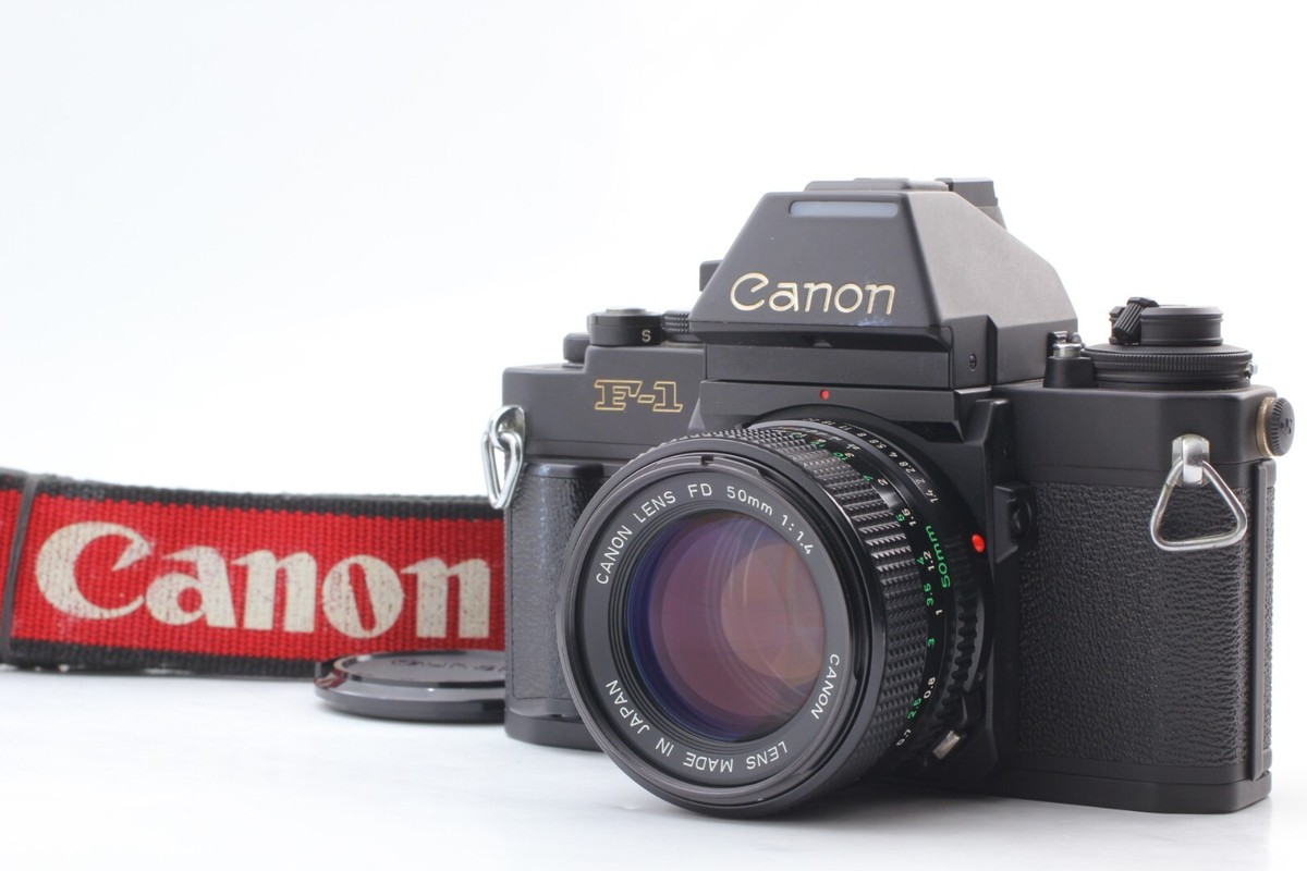 Mint】 Canon New F-1 AE Finder SLR Film Camera + NFD 50mm f