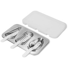 Adorila Stainless Steel Popsicle Molds for Kids, Homemade Ice Cream Silver