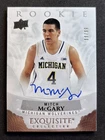 2013-14 Upper Deck Exquisite: Rookie Autographs Mitch McGary /99 Michigan
