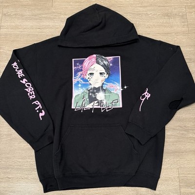 Lil Peep Hoodie Come Over When Sober Pt.2 All Over Pullover Sweatshirt