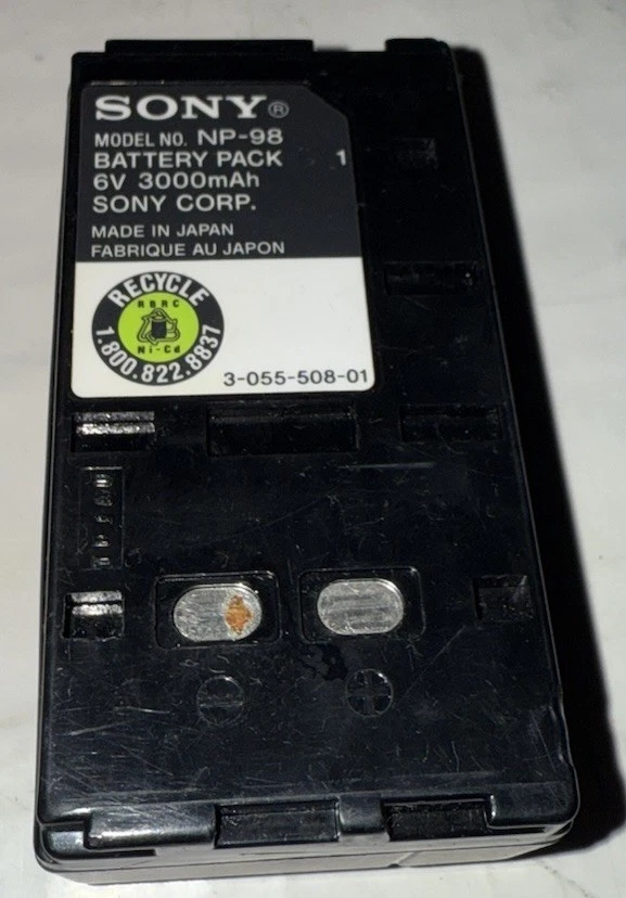 Batería Ni-MH Original SONY NP-68 6V 1800mAh Para Videocámaras Sony y Sanyo Foto 2 de 2