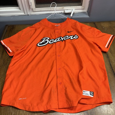 #ad #ad Nike Baseball XXL Dri FitOregon State Beavers Jersey Mens Orange $27.99