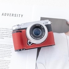 For Fujifilm XM5 Camera Bag Leather Dock Case Base Protection Cover shell black