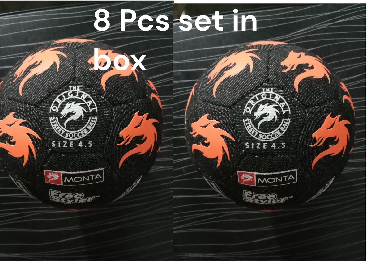Monta Street Soccer Ball Size 4.5 – 8 Pack Freestyle Football