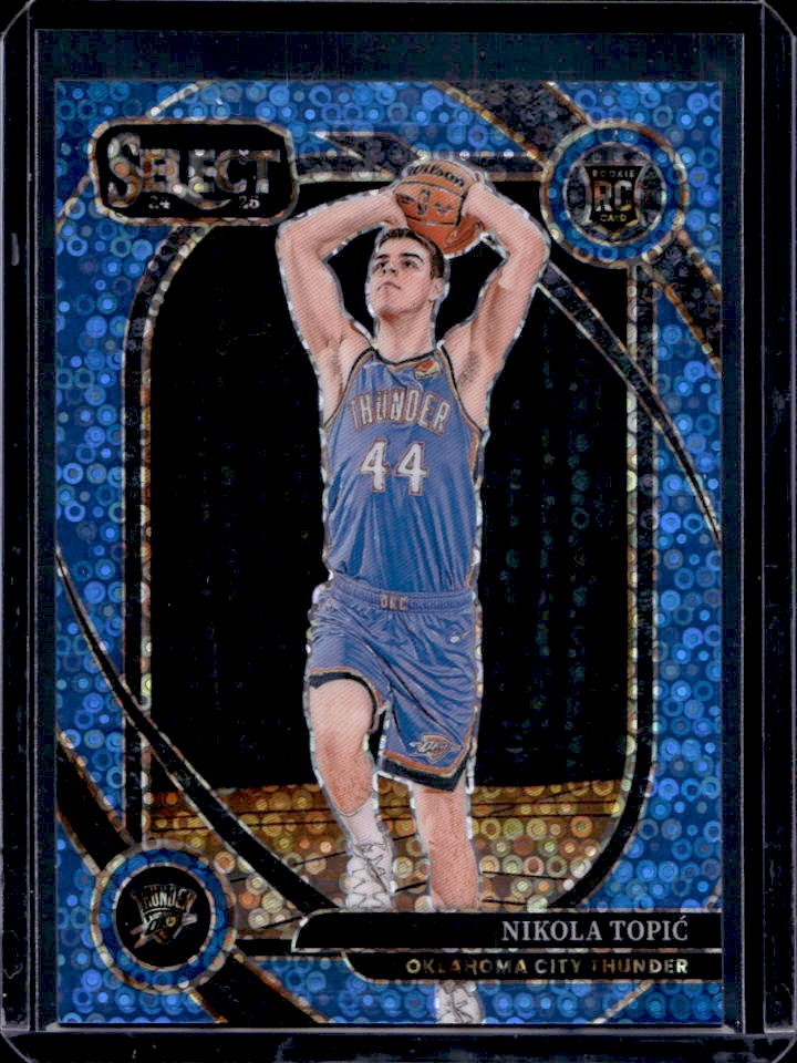 2024-25 Select Nikola Topic Courtside Light Blue Disco Prizm RC #50/99