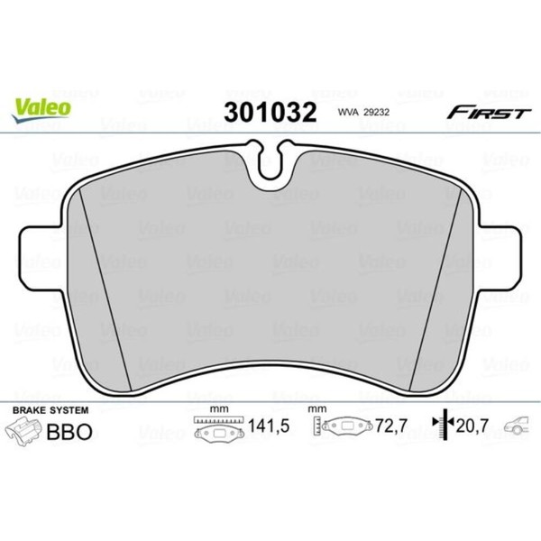 Valeo BremsbeläGe Bremsbelegsatz Hinten FüR Iveco Daily V Kasten/Kombi-image