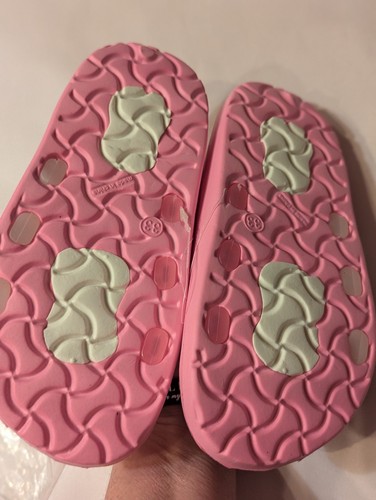 Girls Size 2 (33) Pink Double Buckle Slide Sandals Comfort New - Picture 6 of 10