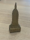 Vintage EMPIRE STATE BUILDING Souvenir Statue NEW YORK Pencil Sharpener 3.5 Inch — photo 1