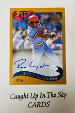 2021 Topps Archives Ron Washington “2002 Topps Fan Favorites” On Card Auto Twins