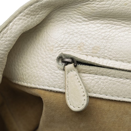 Original Bottega Veneta Tasche Intrecciato weiß Kalbsleder - Bild 8 von 9