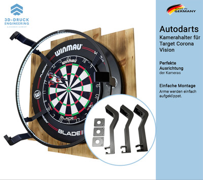 Autodarts Kamerahalter Kamerarm für Target Corona Vision 32x32mm Kamera OV9732