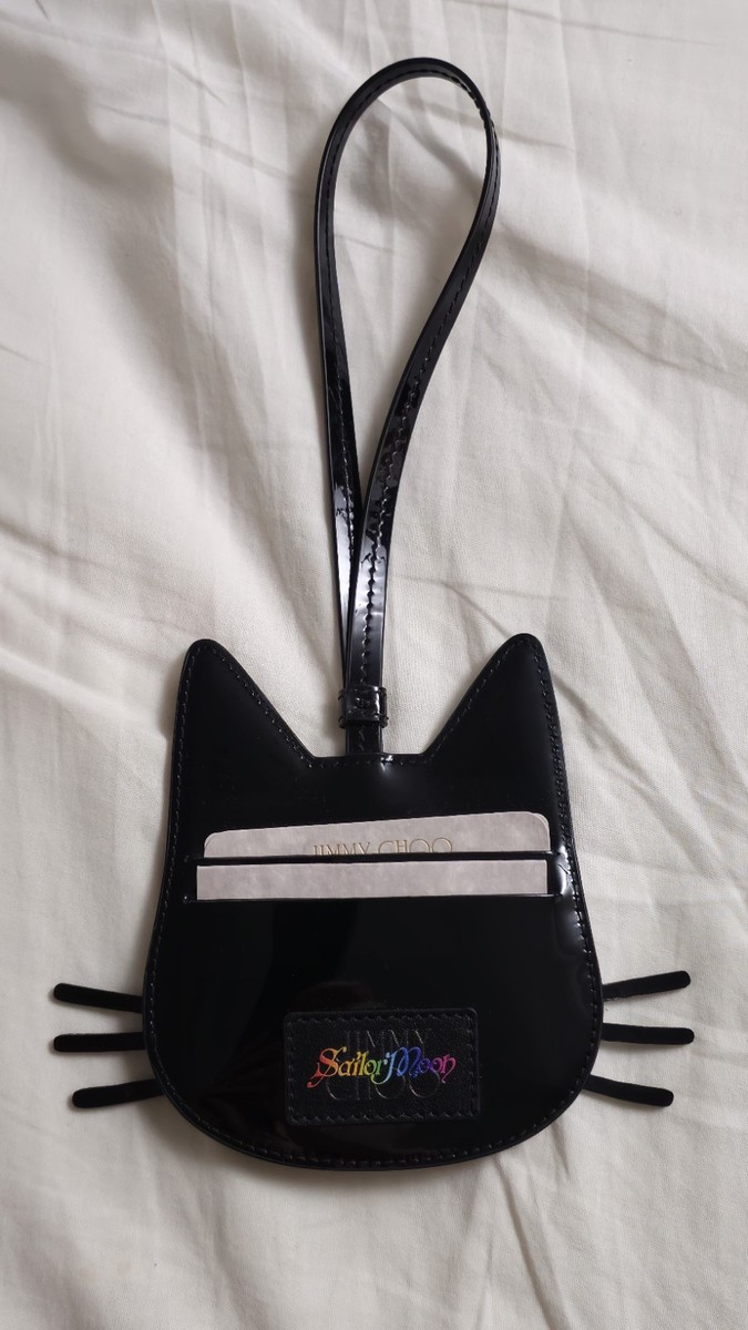 JIMMY CHOO x Sailor Moon Collection Manga Luna Card Case Black 