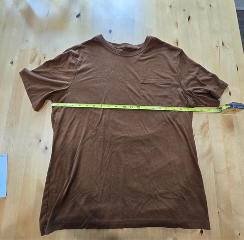 Athletic Works DriWorks Short Sleeve Brown T-shirt Size Large L (42-44) - Picture 4 of 8