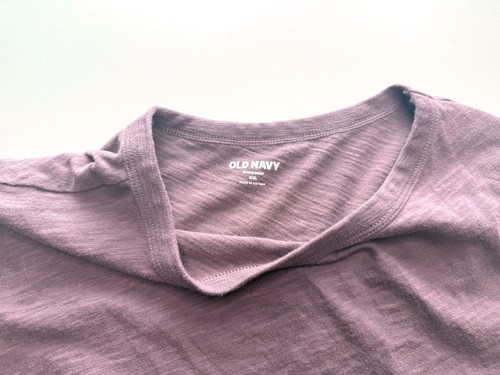 Old Navy Everywear Womens T-Shirt Purple 2XL Crew Neck Short Sleeve - Picture 2 of 5