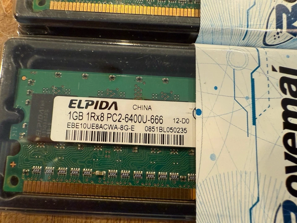 SAMSUNG 4x 1GB= 4GB RAM MEMORY DD2 1Rx8 PC2 - 6400U-666-12-ZZ for desktop PC hp - Image 3 of 3