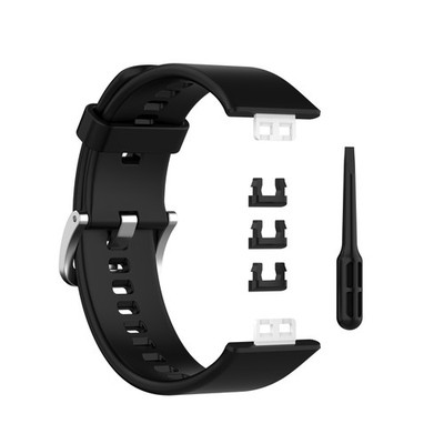 Für Huawei Watch Fit TIA-B09 Ersatz-Silikonband Sportband Uhrenarmband Armbänder