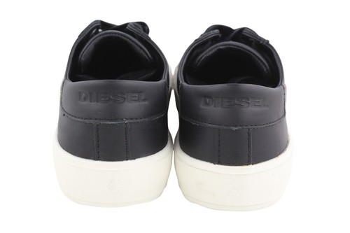 DIESEL S-Mydori Lc W Women Sneakers EU39 Black Leather Laced Low Top RRP€200 - Picture 8 of 13