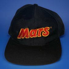 Vintage Mars Candy Bars Snapback Hat Adidas Black Adjustable Adult 90s NWOT NEW