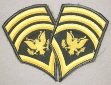 VN era E-8 Specialist Chevron, Rank, Strips, wide, pair