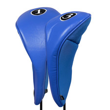 NEW BLUE LONG DRIVER 1 3 FAIRWAY WOOD GOLF CLUB ZIPPER HEADCOVER SET head cover