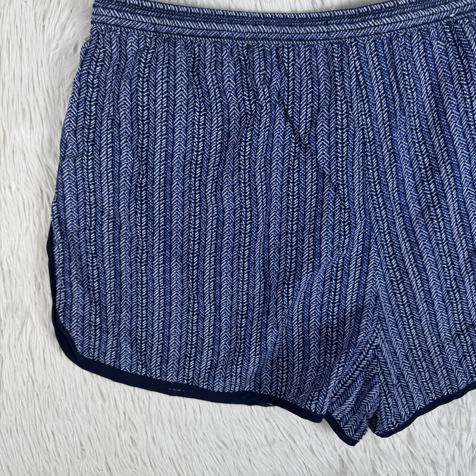 Gap 1969 Blue White Pattern Pull-On Drawstring Ca… - image 22