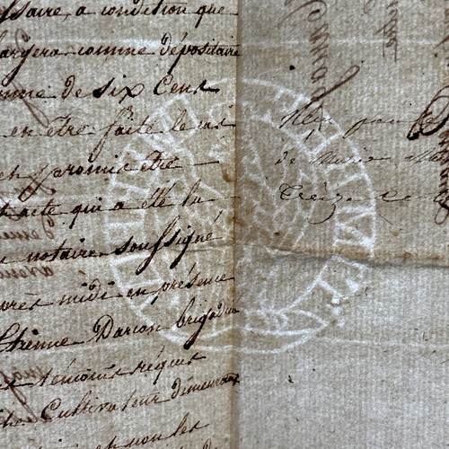 NAPOLEON RELATED DOCUMENT from 1808 - Picture 7 of 7