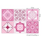 Elegant PVC Tiles Pink Patterned Hard Glossy Finish for Kitchen Bathroom Walls
