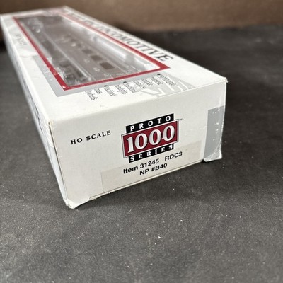 31245 PROTO 1000 RDC3 NORTHERN PACIFIC #B40 HO SCALE BUDD RDC LOCOMOTIVE NEW