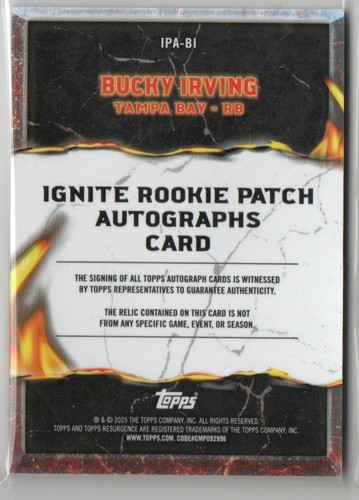 /46 2024 Topps Resurgence - Ignite RPA Gold Lava Bucky Irving #IPA-BI (RPA) - Picture 2 of 2