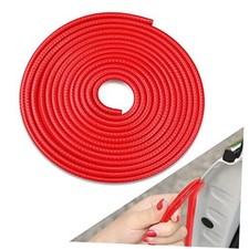 32.8FT Car Door Edge Guards,U Shape Edge Trim Rubber Anti 32.8FT 10m RED
