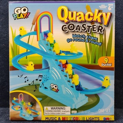 Go Play Quacky Roller Coaster 9 Ducks Race Track Playset Toy with Music New