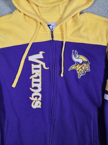 Minnesota Vikings NFL Vintage Starter 90's Men's Sweatshirt Hoodie Full Zip XXL - Picture 3 of 12