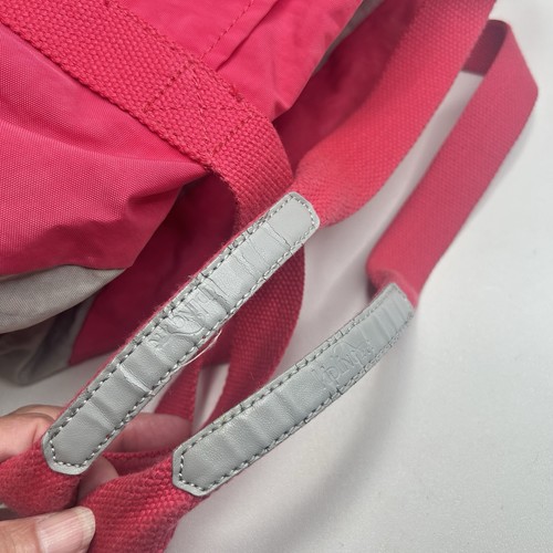 KIPLING Duffle Crossbody Large Womens Pink & Gray Nylon Gym Travel Bag - Picture 7 of 12