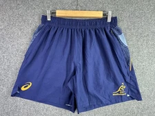 Asics Australia Wallabies Shorts 2025 Lions Tour Replica Gym Mens XL Navy Blue