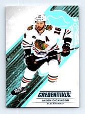#90 2024-25 Upper Deck Credentials { Jason Dickinson Chicago Blackhawks