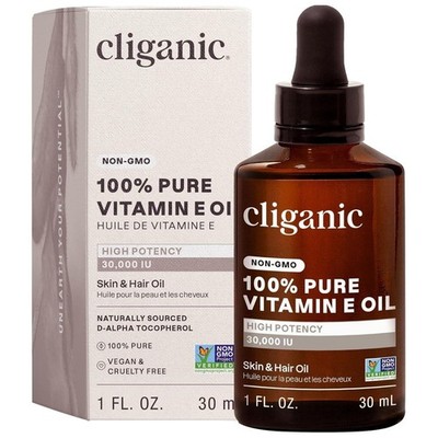 ACEITE DE VITAMINA E 100% PURO 30000 UI | D-Alfa Tocoferol Natural, 1 FL OZ