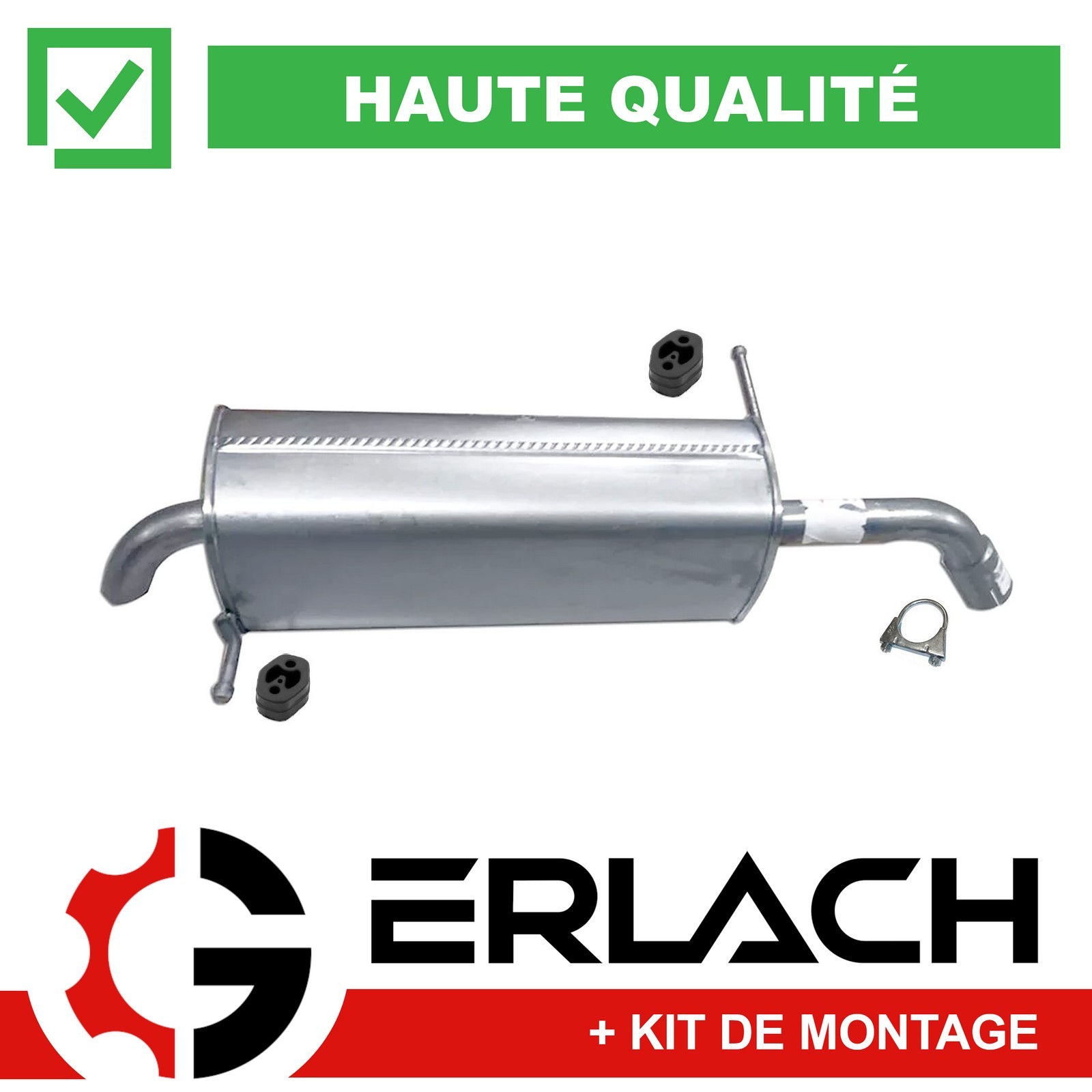 Silencieux arrière Ford Fiesta VI 1.6 Ti pour réparer un échappement rouillé ou percé