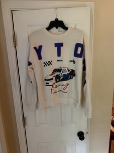 Vintage NASCAR Daytona 500 International Speedway White Crewneck Sweatshirt M