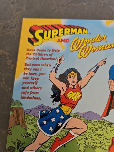 Superman & Wonder Woman The Hidden Killer DC Unicef Comic Book & Stickers NEW - Picture 10 of 10