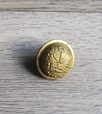 antique high dome brass button Florida State Seal Pettibone Mfg Co Cincinnati
