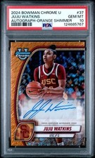 2024 Juju Watkins 30/65 PSA 10 Trojans Bowman Chrome U Orange Shimmer Auto #37