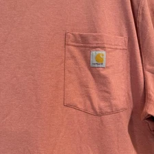 Carhartt Shirt Mens 2XL Loose Fit Pocket K87-W Workwear Heavyweight Blend