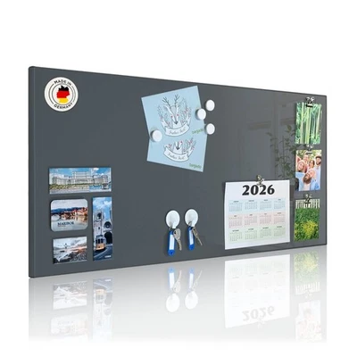 Metall Magnettafel anthrazit grau Memoboard Pinnwand magnetische Magnetwand - Bild 1 von 4