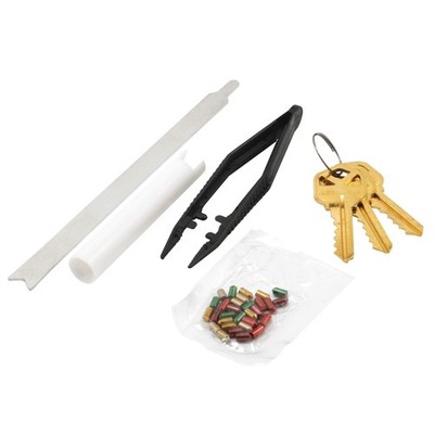 E 2400 Kwikset 5poliges TürschlossSet aus Stahl Rekey Kit, Messing, 1 Pack