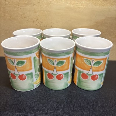 6er Set Rayware by Design Tassen mit Obstmuster